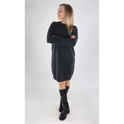 Vero Moda Stickad Klänning VMBOOM mörkgrå Vero Moda Stickad Klänning VMBOOM mörkgrå