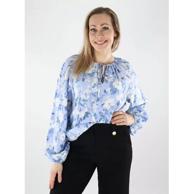 Vero Moda blommig skjorta dam brunnera blå/celia Vero Moda blommig skjorta dam brunnera blå/celia