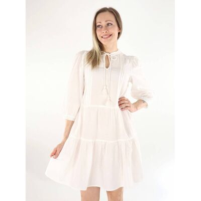 Vero Moda klänning / tunika Pretty 3/4 snövit Vero Moda klänning / tunika Pretty 3/4 snövit