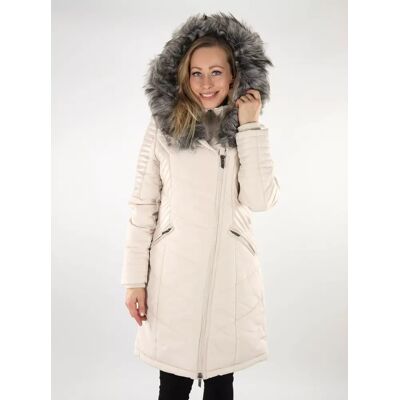 Only dam vinterkappa Ny Linette Fur Huva pumice stone/dtm Only dam vinterkappa Ny Linette Fur Huva pumice stone/dtm