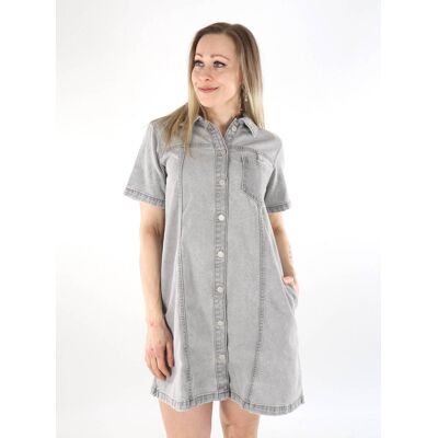 JJXX jeansklänning för damer Amor Shape grå JJXX jeansklänning för damer Amor Shape grå