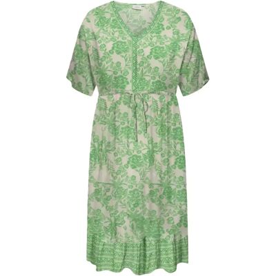 Only Carmakoma plus size-klänning V-ringad birch/pailsey Only Carmakoma plus size-klänning V-ringad birch/pailsey