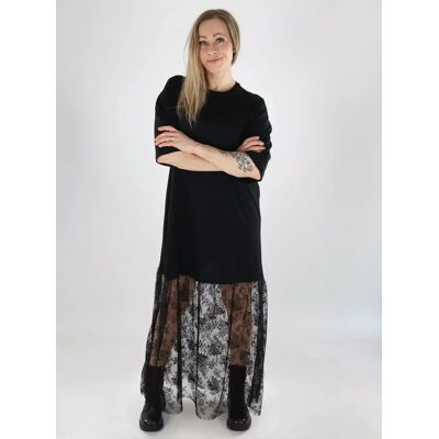 Vila Klänning OVERSIZE SPETSKLÄNNING svart Vila Klänning OVERSIZE SPETSKLÄNNING svart