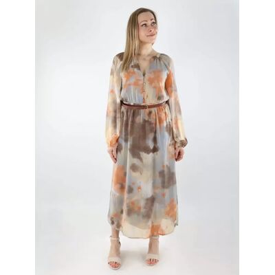 Vero Moda långklänning V-ringad skärp alloy/haley Vero Moda långklänning V-ringad skärp alloy/haley
