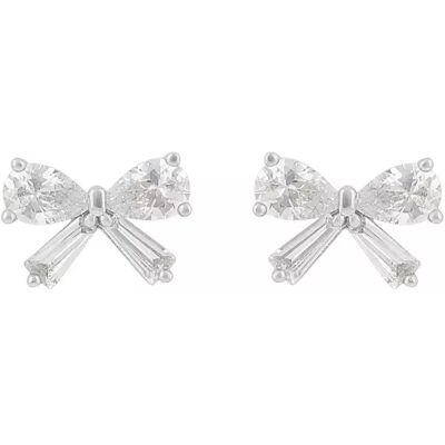 Sno of sweden Snö of Sweden Örhängen Envy rosett silver/klar Sno of sweden Snö of Sweden Örhängen Envy rosett silver/klar