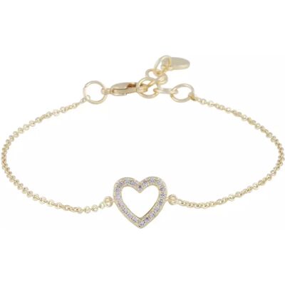Sno of sweden Snö of Sweden Armband Nisi hjärtguld/klar Sno of sweden Snö of Sweden Armband Nisi hjärtguld/klar