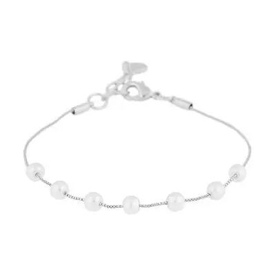 Sno of sweden Snö of Sweden Armband Karan silver/vit Sno of sweden Snö of Sweden Armband Karan silver/vit
