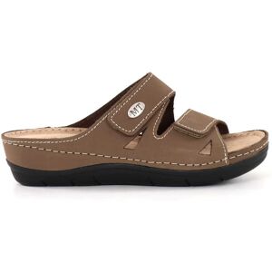 Marco Tozzi dam slip-in sandaler 27512-42 Taupe Marco Tozzi dam slip-in sandaler 27512-42 Taupe