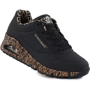Skechers damsneakers 155506/BKRG UNO - LOVING LOVE Svart/Roséguld Skechers damsneakers 155506/BKRG UNO - LOVING LOVE Svart/Roséguld