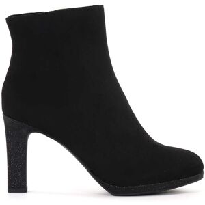 Marco Tozzi ankelboots för damer 25341-41 svart kam Marco Tozzi ankelboots för damer 25341-41 svart kam