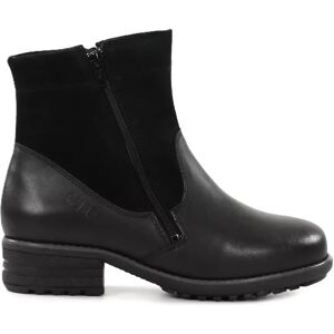 Ilves damkängor i läder med XXL-läst 2420 svart nappa/nubuck Ilves damkängor i läder med XXL-läst 2420 svart nappa/nubuck