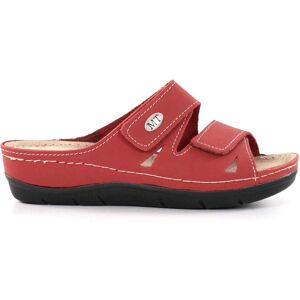 Marco Tozzi dam slip-in sandaler 27512-42 röd Marco Tozzi dam slip-in sandaler 27512-42 röd