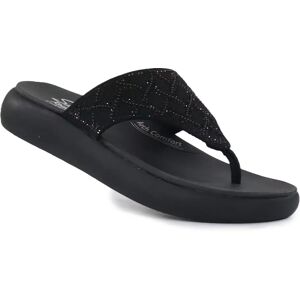 Skechers Flip Flops 164197/BBK ASANA LUXE - KEEP DAZZLING Black Skechers Flip Flops 164197/BBK ASANA LUXE - KEEP DAZZLING Black