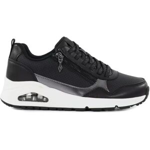 Skechers damsneakers 177873/BLK UNO - METALLIC SLIDERS svarta Skechers damsneakers 177873/BLK UNO - METALLIC SLIDERS svarta