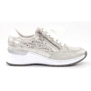 Rieker Wedge sneakers N4316-90 beige combi Rieker Wedge sneakers N4316-90 beige combi