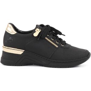 Rieker Kilklackade sneakers N4305-00 svart Rieker Kilklackade sneakers N4305-00 svart