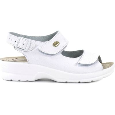 Golden Fit Sandaler 696 vit glansig Golden Fit Sandaler 696 vit glansig