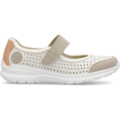 Rieker promenadskor för dam L32B5-81 beige Rieker promenadskor för dam L32B5-81 beige