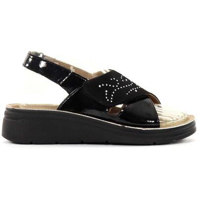 Eco Bio Veganska damsandaler J52682/9 svart Eco Bio Veganska damsandaler J52682/9 svart