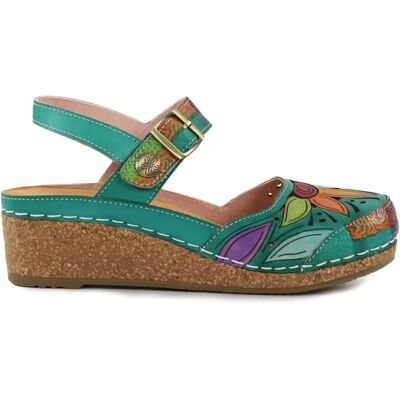 Laura Vita damsandaler Facscineo 02 vert Laura Vita damsandaler Facscineo 02 vert