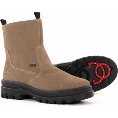 Rieker ankelboots med dubbar för damer X8250-64 beige Rieker ankelboots med dubbar för damer X8250-64 beige