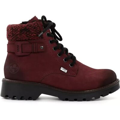 Rieker ankelboots dam 73225-35 röd Rieker ankelboots dam 73225-35 röd