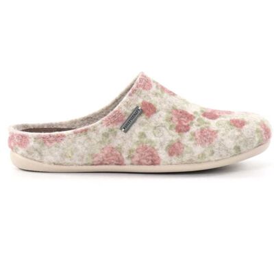 Shepherd Cilla damtofflor beige/blommigt mönster Shepherd Cilla damtofflor beige/blommigt mönster