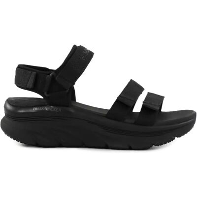 Skechers sandaler med vidlästa för kvinnor 119828/BBK D'LUX WALKER - GOING OUT VIBES svart Skechers sandaler med vidlästa för kvinnor 119828/BBK D'LUX WALKER - GOING OUT VIBES svart