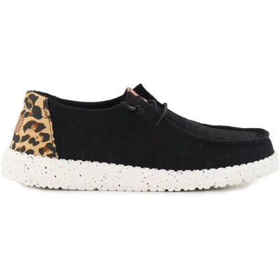 HEYDUDE Skor Wendy wildcat Svart/leopard HEYDUDE Skor Wendy wildcat Svart/leopard