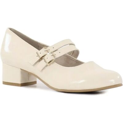 Jana pumps/promenadskor 24366-45 412 ivory patent Jana pumps/promenadskor 24366-45 412 ivory patent