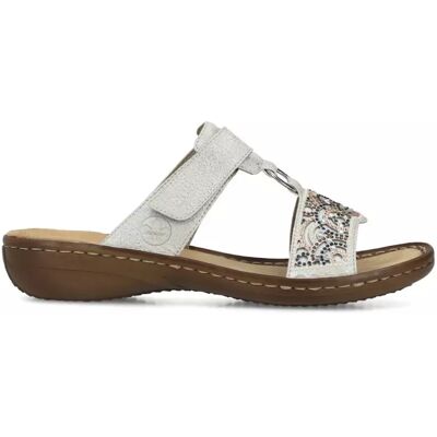 Rieker damslippers 608K2-40 grå Rieker damslippers 608K2-40 grå
