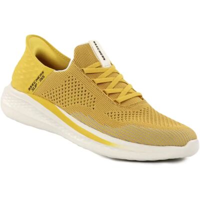 Skechers herrsneakers med bred läst 210810/GUL SLADE - QUINTO gul Skechers herrsneakers med bred läst 210810/GUL SLADE - QUINTO gul