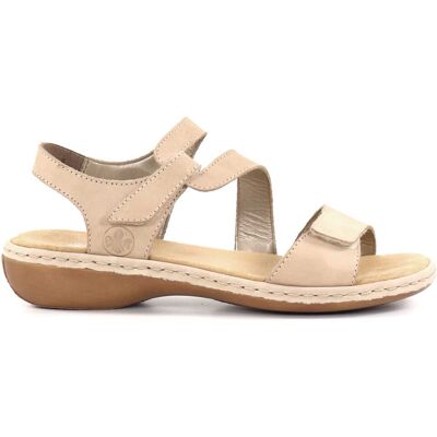 Rieker Sandaler 659C7-60 beige Rieker Sandaler 659C7-60 beige