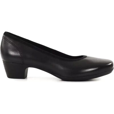Jana pumps/klackskor i äkta läder 22701-46 001 svart Jana pumps/klackskor i äkta läder 22701-46 001 svart