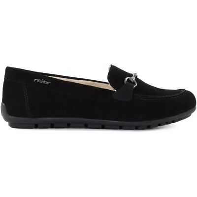 Rieker dammocka-promenadskor 43863-00 svart Rieker dammocka-promenadskor 43863-00 svart