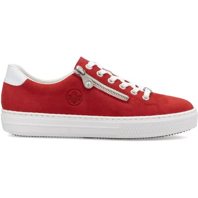 Rieker mockasneakers för damer L59L1-33 röda Rieker mockasneakers för damer L59L1-33 röda