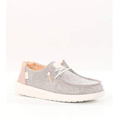 HEYDUDE damskor Wendy Metallic Sparkle roséguld HEYDUDE damskor Wendy Metallic Sparkle roséguld