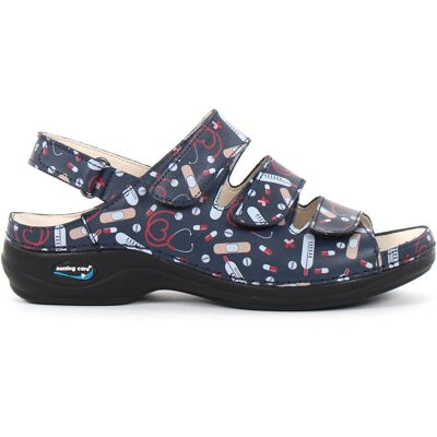 Nursing Care Maskintvättbara Sandaler Läder Healt-03 Nursing Care Maskintvättbara Sandaler Läder Healt-03