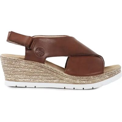 Rieker damkil sandaler 61975-24 brun Rieker damkil sandaler 61975-24 brun