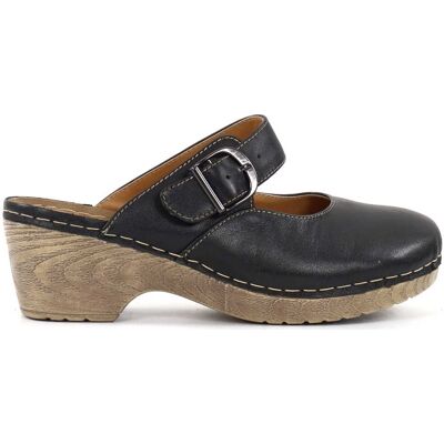 Emma dam Slip-ins i läder 444-9062 svart Emma dam Slip-ins i läder 444-9062 svart