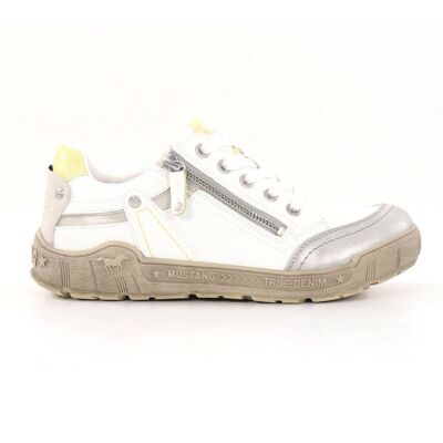 Mustang Shoes Mustang promenadskor för dam 1290-303-121 weiss/silber Mustang Shoes Mustang promenadskor för dam 1290-303-121 weiss/silber
