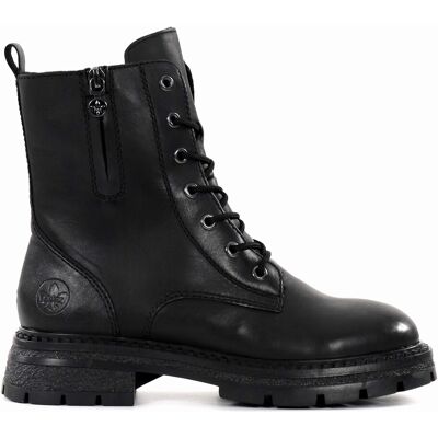 Rieker ankelboots i läder för damer Z9804-00 svart Rieker ankelboots i läder för damer Z9804-00 svart