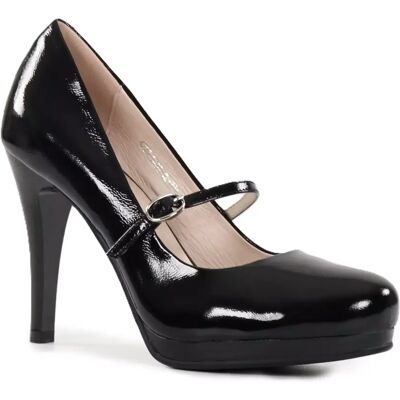 Fuzz pumps/höga klackar 3430-12 svarta Fuzz pumps/höga klackar 3430-12 svarta