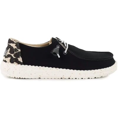 HEYDUDE damskor Wendy Leopard svart/leopard HEYDUDE damskor Wendy Leopard svart/leopard