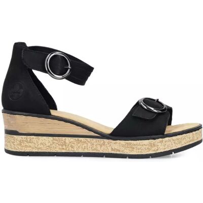Rieker damkil sandaler 63780-00 svart Rieker damkil sandaler 63780-00 svart