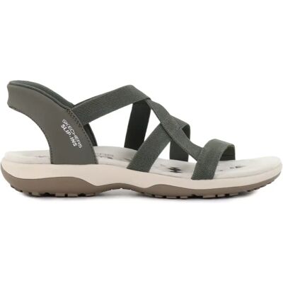 Skechers Dam slip-in sandaler 163460/OLV REGGAE SLIM - STRETCH FLEX olivgrön Skechers Dam slip-in sandaler 163460/OLV REGGAE SLIM - STRETCH FLEX olivgrön