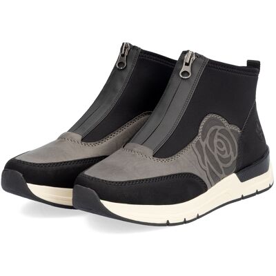 Rieker kilklackade ankelboots dam 58956-00 svart Rieker kilklackade ankelboots dam 58956-00 svart