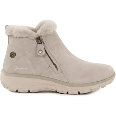 Skechers damkängor med bred läst 168042/TPE EASY GOING - HIGH ZIP 2 taupe Skechers damkängor med bred läst 168042/TPE EASY GOING - HIGH ZIP 2 taupe