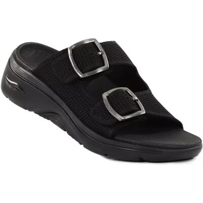 Skechers damflip-flops 140871/BBK GO WALK ARCH FIT 2.0 SANDAL - CHLOE svart Skechers damflip-flops 140871/BBK GO WALK ARCH FIT 2.0 SANDAL - CHLOE svart