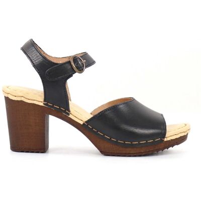 Ten Points dam sandaler i läder 60259 Amelia svart Ten Points dam sandaler i läder 60259 Amelia svart